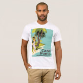 Punta Cana Dominican Republic Travel poster T-shirt (Voorkant volledig)