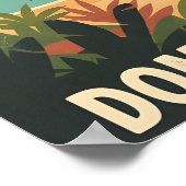 Punta Cana Dominican Republic Tropical Sunset Poster (Hoek)