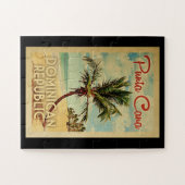 Punta Cana Dominican Republic Vintage Travel Legpuzzel (Horizontaal)