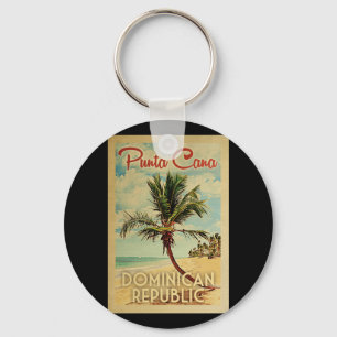 Punta Cana Dominican Republic Vintage Travel Sleutelhanger