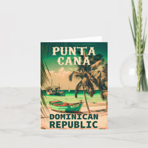Punta Cana Dominican -  Souvenir 80-jarige dank Bedankkaart