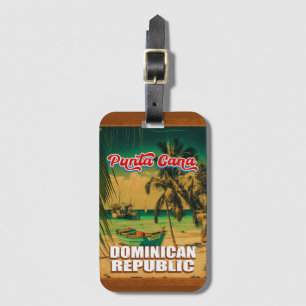 Punta Cana Dominican -  Souvenir 80s Bagagelabel