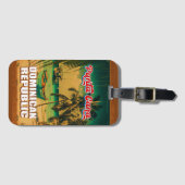 Punta Cana Dominican -  Souvenir 80s Bagagelabel (Voorkant (horizontaal))