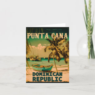 Punta Cana Dominican -  Souvenir 80s Bedankkaart