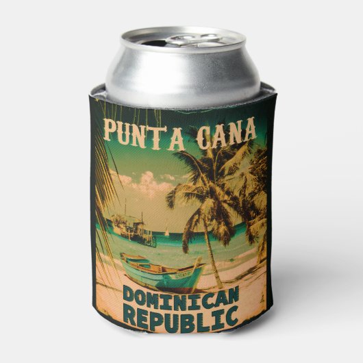 Punta Cana Dominican -  Souvenir 80s Blikjeskoeler (Blikje Voorkant)