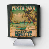 Punta Cana Dominican -  Souvenir 80s Blikjeskoeler (Achterkant)