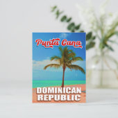 Punta Cana Dominican -  Souvenir 80s Briefkaart (Staand voorkant)