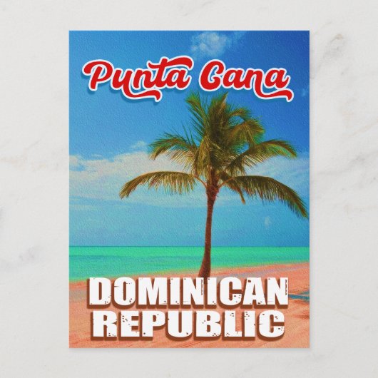 Punta Cana Dominican -  Souvenir 80s Briefkaart (Voorkant)