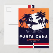 Punta Cana Dominican -  Souvenir 80s Briefkaart (Voorkant / Achterkant)