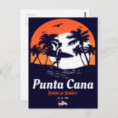 Punta Cana Dominican - Souvenir 80s Briefkaart (Voorkant / Achterkant)