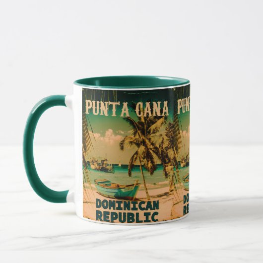 Punta Cana Dominican - Souvenir 80s Mok (Links)