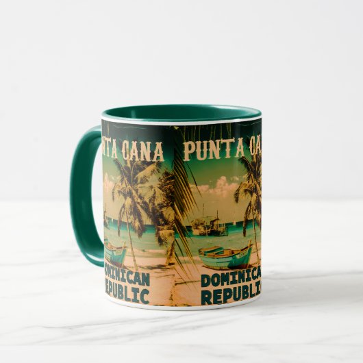 Punta Cana Dominican -  Souvenir 80s Mok (Voorkant links)