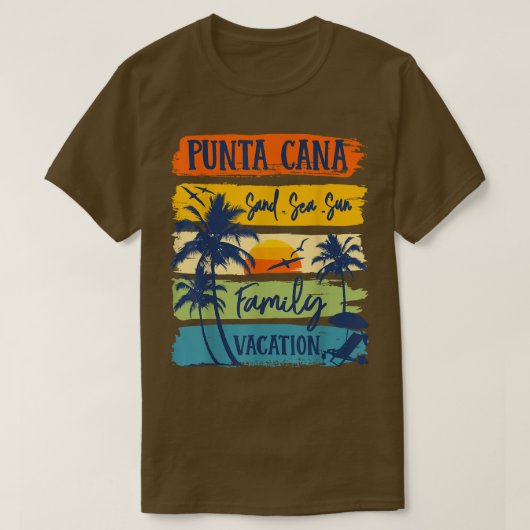 Punta Cana Dominican Vacation 2022 Matching Family T-shirt (Design voorkant)