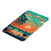 Punta Cana DR Retro Flamingos Souvenir jaren 1950 Magneet (Linkerzijde)