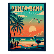 Punta Cana DR Retro Flamingos Souvenir jaren 1950