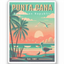 Punta Cana DR Retro Flamingos Souvenir jaren 1950