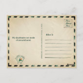 Punta Cana DR Retro Flamingos Souvenir jaren 60 Briefkaart (Achterkant)