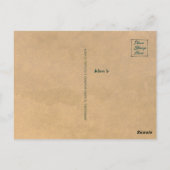 Punta Cana DR Retro Seagull Souvenir tropical Briefkaart (Achterkant)