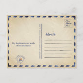 Punta Cana DR Retro Sunset Souvenirs jaren 60 Briefkaart (Achterkant)