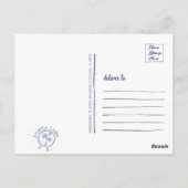 Punta Cana DR Retro Sunset Souvenirs jaren 60 Briefkaart (Achterkant)