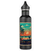 Punta Cana DR Retro Sunset Souvenirs jaren 60 Waterfles (Links)