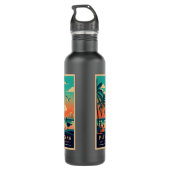 Punta Cana DR Retro Sunset Souvenirs jaren 60 Waterfles (Achterkant)