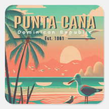 Punta Cana DR Retro Zeemeeuw Souvenir jaren 50