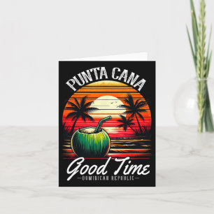 Punta Cana familie vakantie shirt Dominicaanse Rep Kaart