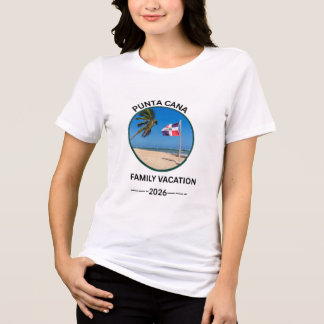 Punta Cana Familie Vakantie T-Shirt Dominicaanse R