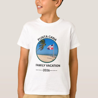 Punta Cana Familie Vakantie T-Shirt Dominicaanse R