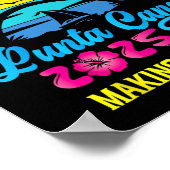 Punta Cana Familievakantie 2025 Dominicaanse Repub Poster (Hoek)