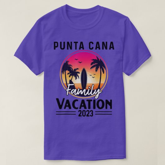 Punta Cana Family Vacation 2023 Matching Dominican T-shirt (Design voorkant)
