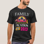 Punta Cana Family Vacation 2023 Matching Dominican T-shirt (Voorkant)