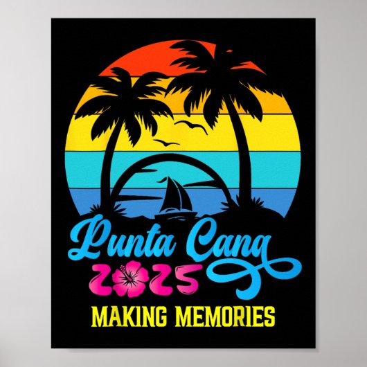 Punta Cana gezinsvakantie 2025 Dominicaanse Republ Poster (Voorkant)