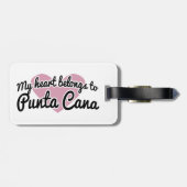 Punta Cana Heart Bagagelabel (Achterkant horizontaal)