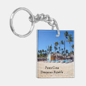 Punta Cana in de Dominicaanse Republiek Sleutelhanger (Voorkant Links)