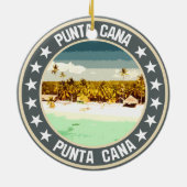 Punta Cana Keramisch Ornament (Achterkant)