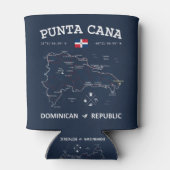 Punta Cana Map Blikjeskoeler (Achterkant)