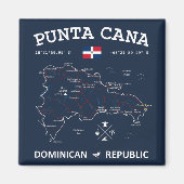 Punta Cana Map Magneet (Voorkant)