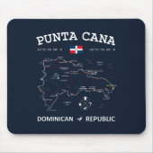 Punta Cana Map Muismat (Voorkant)
