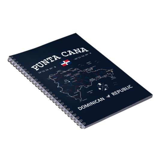 Punta Cana Map Notitieboek (Rechterzijde)