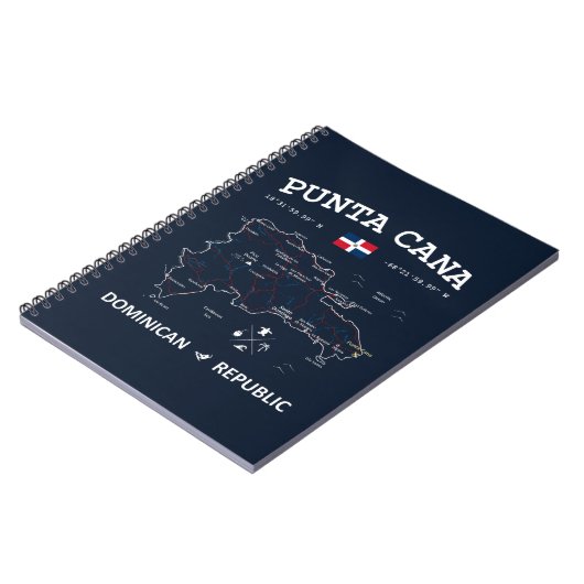 Punta Cana Map Notitieboek (Linkerzijde)