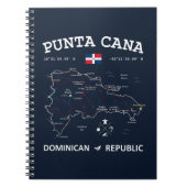 Punta Cana Map Notitieboek (Voorkant)