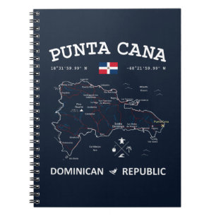Punta Cana Map Notitieboek