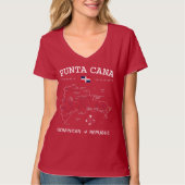 Punta Cana Map T-shirt (Voorkant)