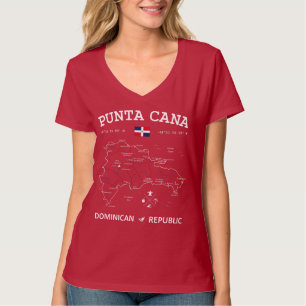 Punta Cana Map T-shirt