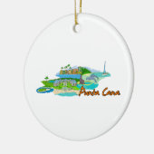 Punta Cana - Mexico.png Keramisch Ornament (Links)