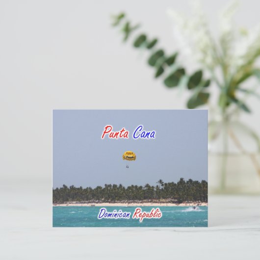 Punta Cana Parasailing Briefkaart (Staand voorkant)
