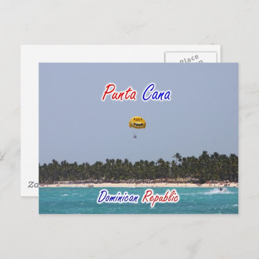 Punta Cana Parasailing Briefkaart (Voorkant / Achterkant)