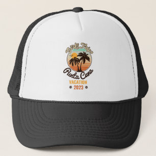 Punta Cana personaliseren Vakantie 2023 Retro 60s Trucker Pet